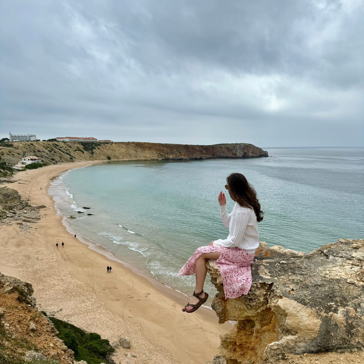 SAGRES, ALGARVE - WHAT TO DO AND WHERE TO EAT Woman on rock