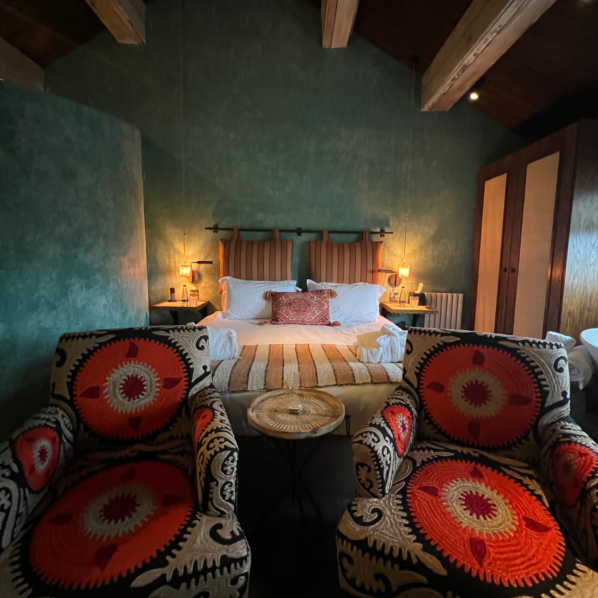 WHAT TO DO IN BARNARD CASTLE Boho bed and chairs