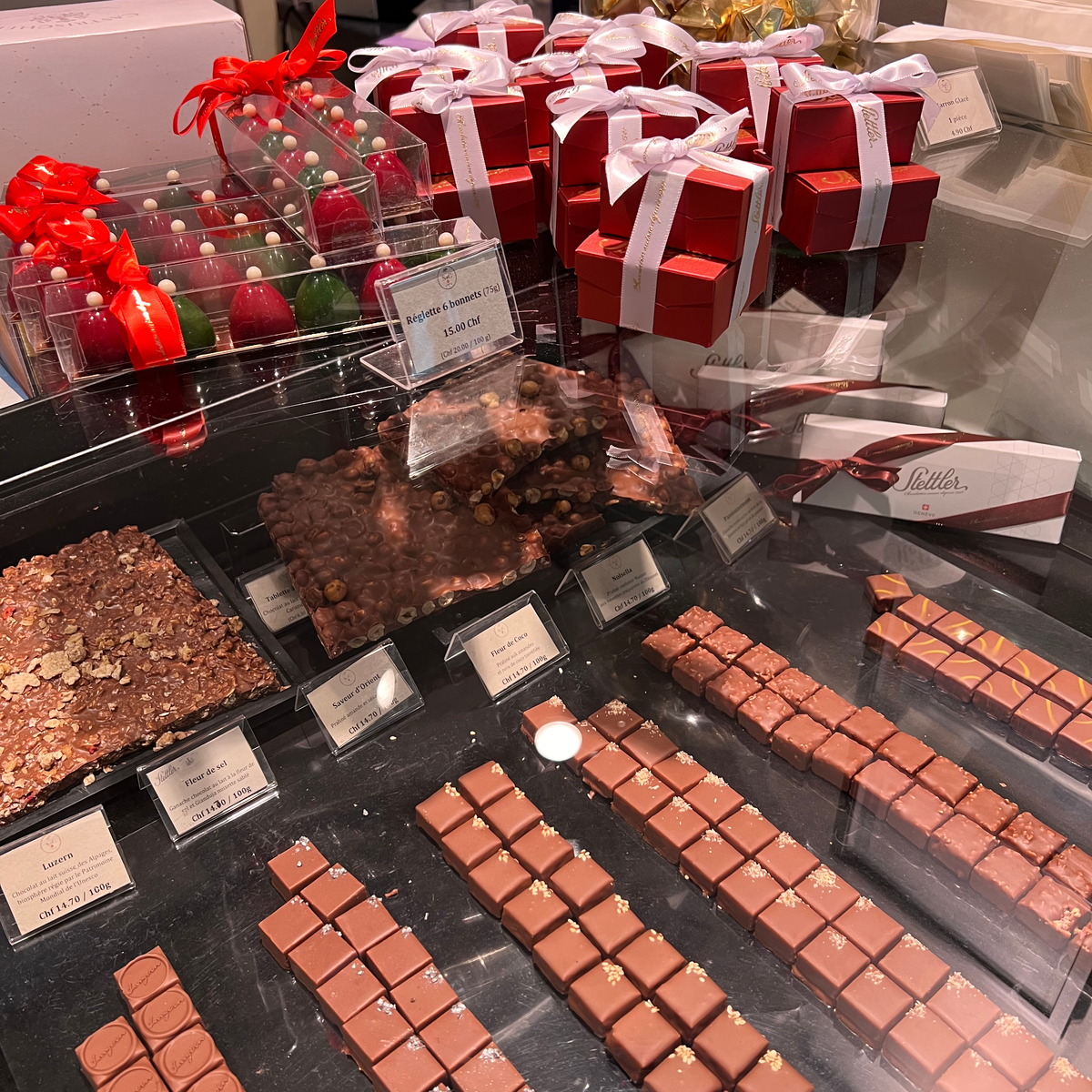 GENEVA CHRISTMAS MARKET ITINERARY Swiss chocolate shop