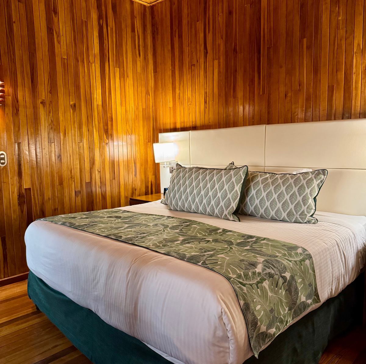 Double bed in chalet