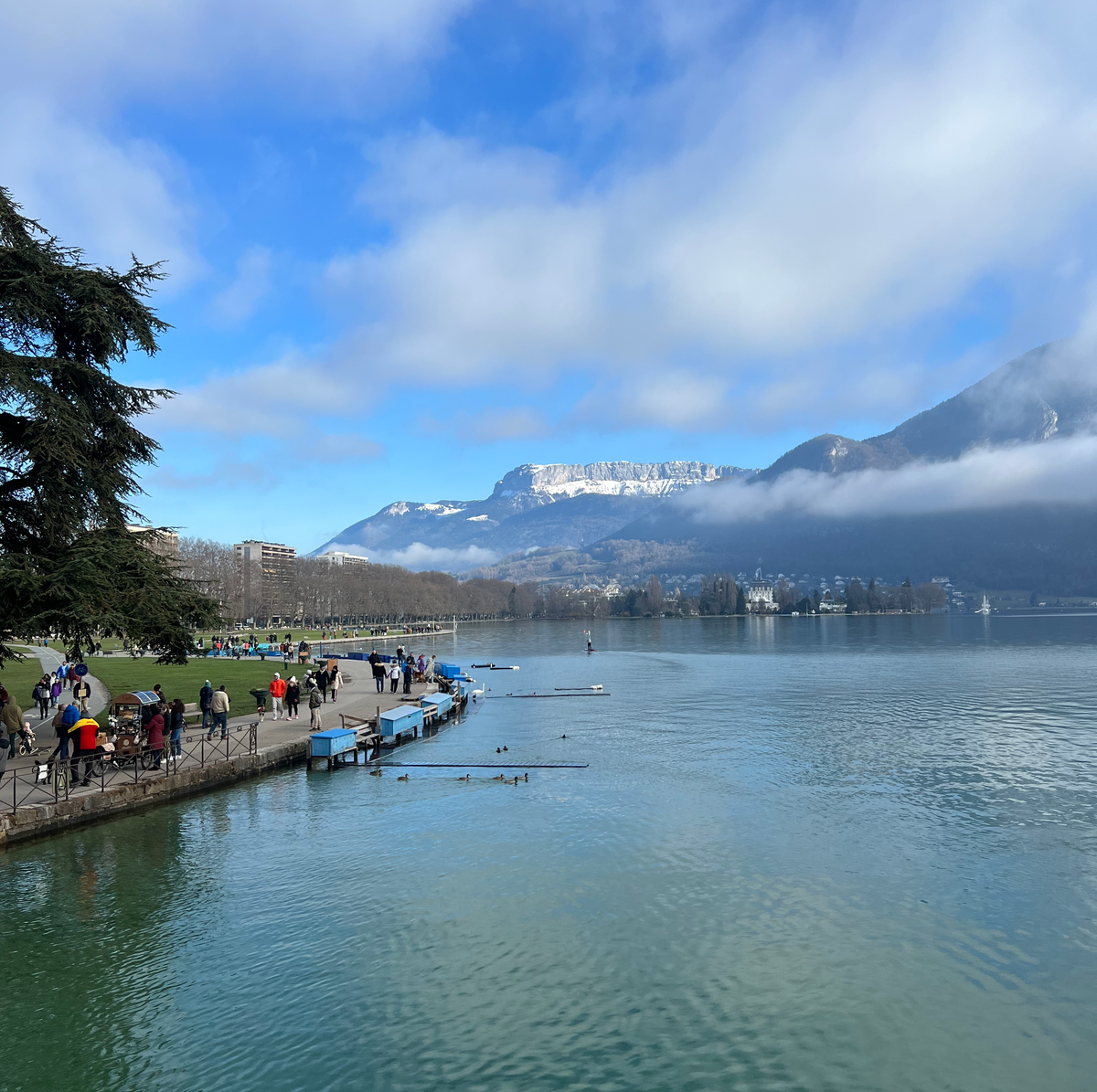 View of lake and mountains