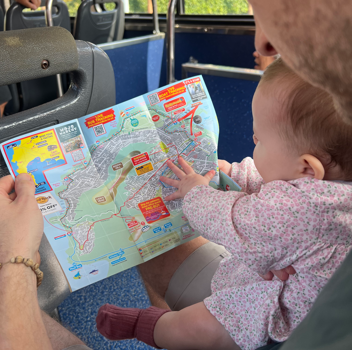 BEST THINGS TO DO IN CAPE TOWN Baby looking at map