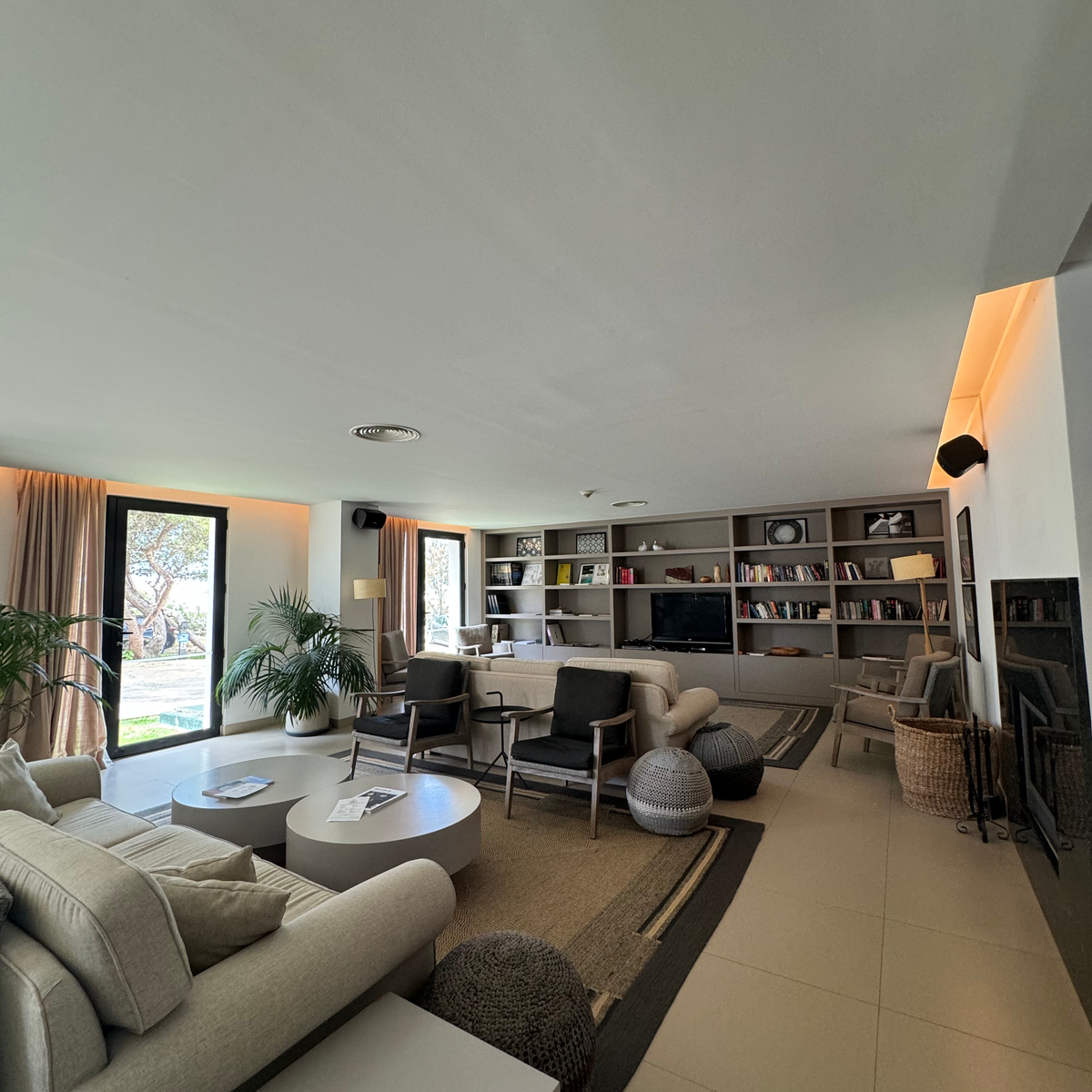 Lounge area in hotel