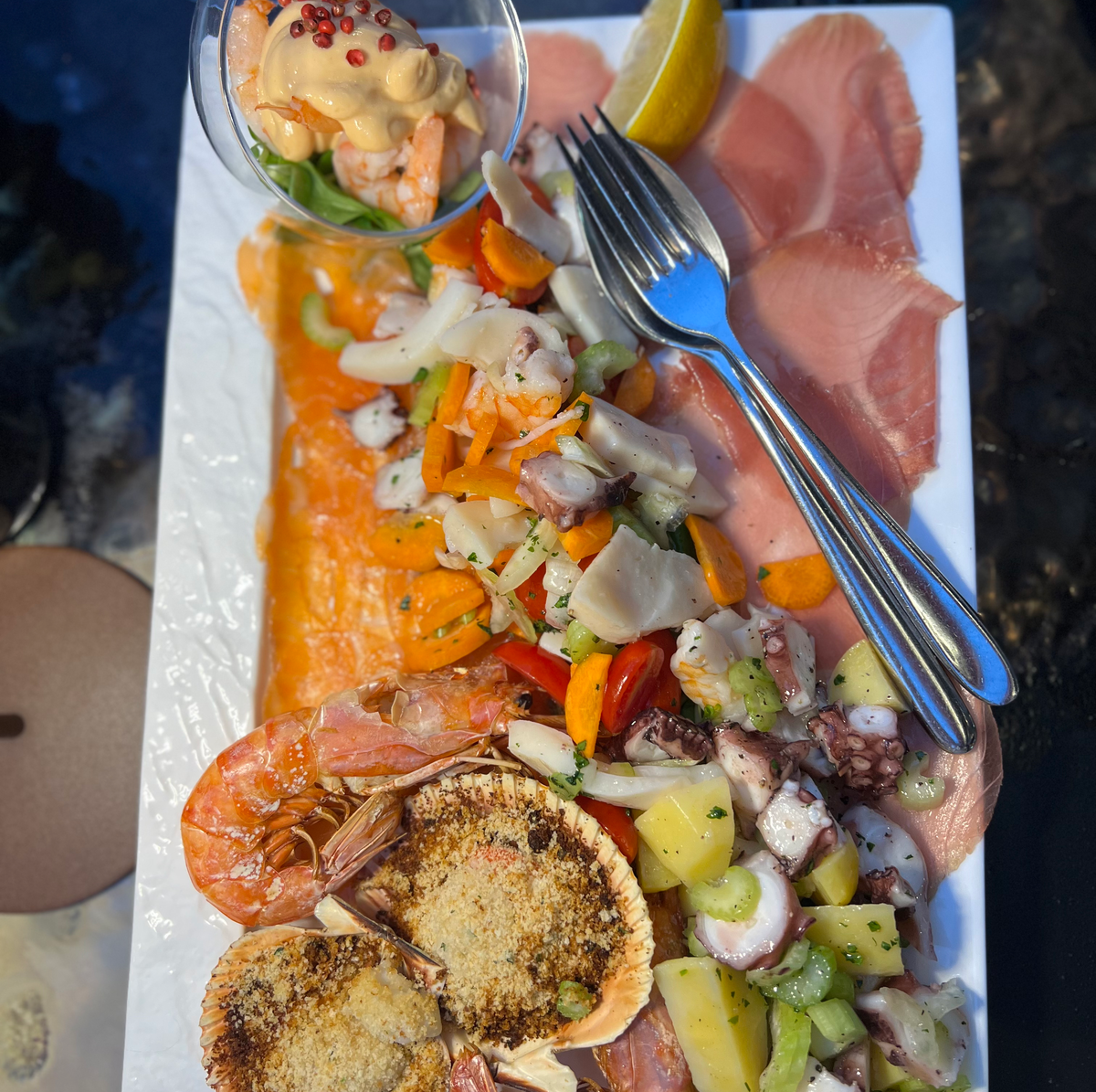 Seafood platter