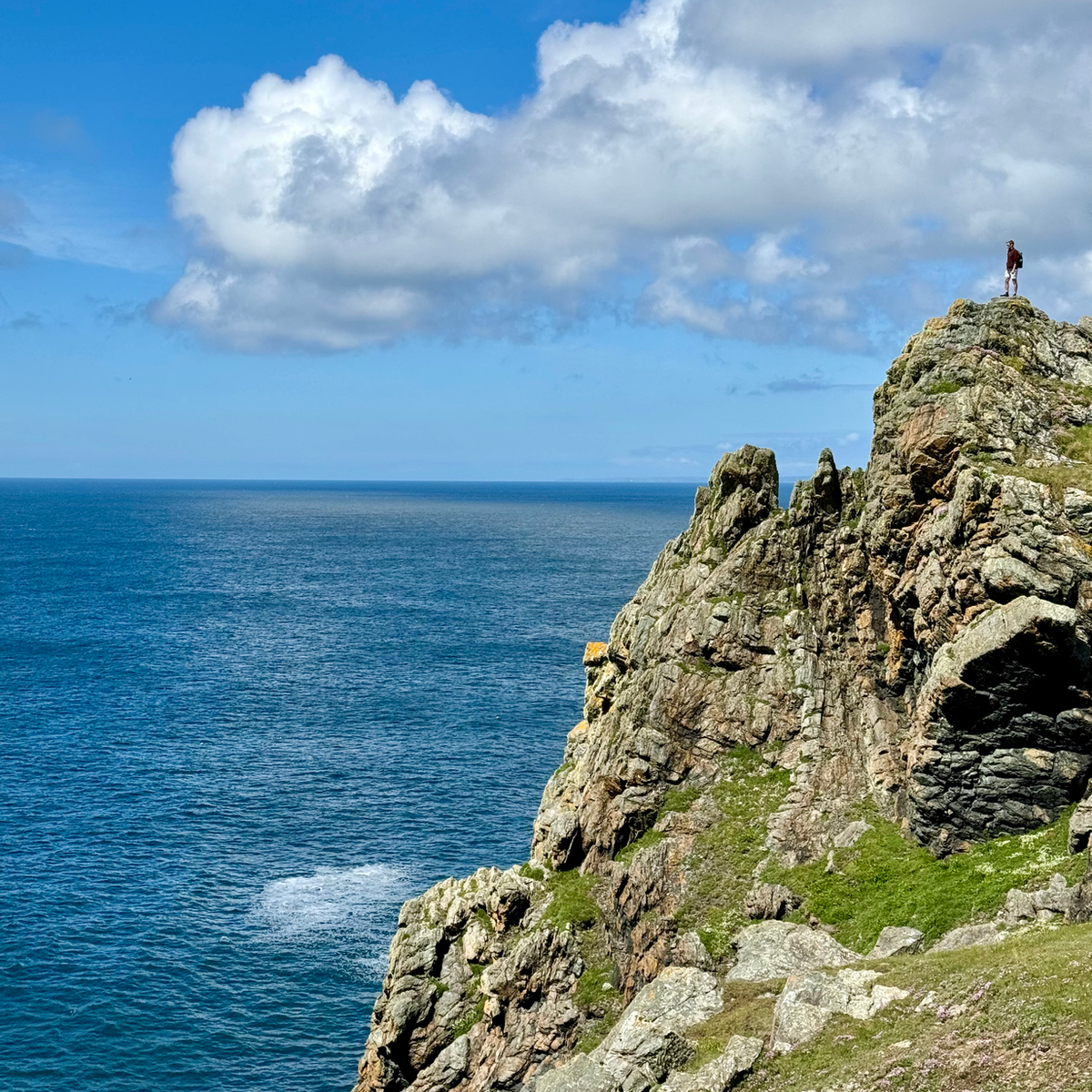 man on mountain