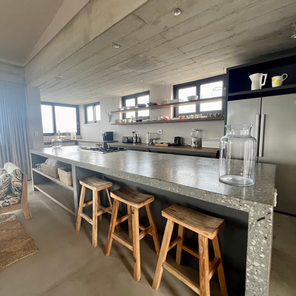 open plan kitchen