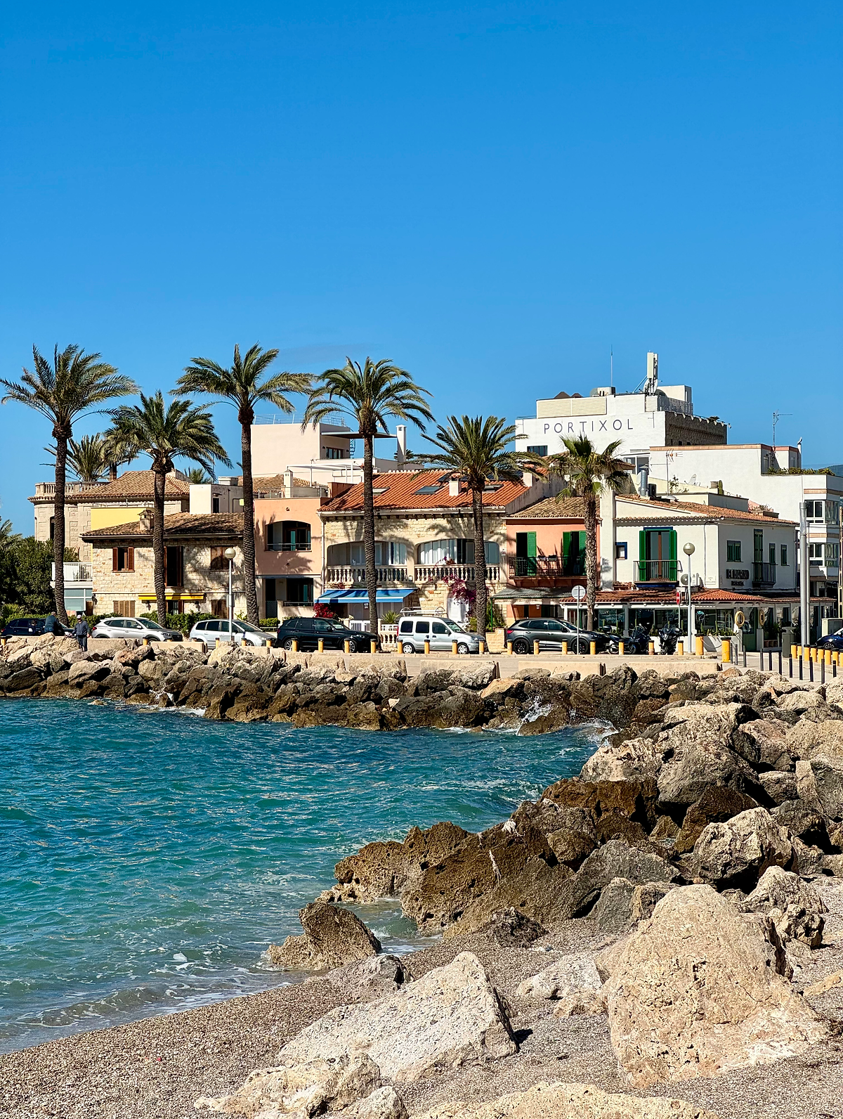 4 DAYS IN MALLORCA WITH A BABY Hotel view and bay Portixol