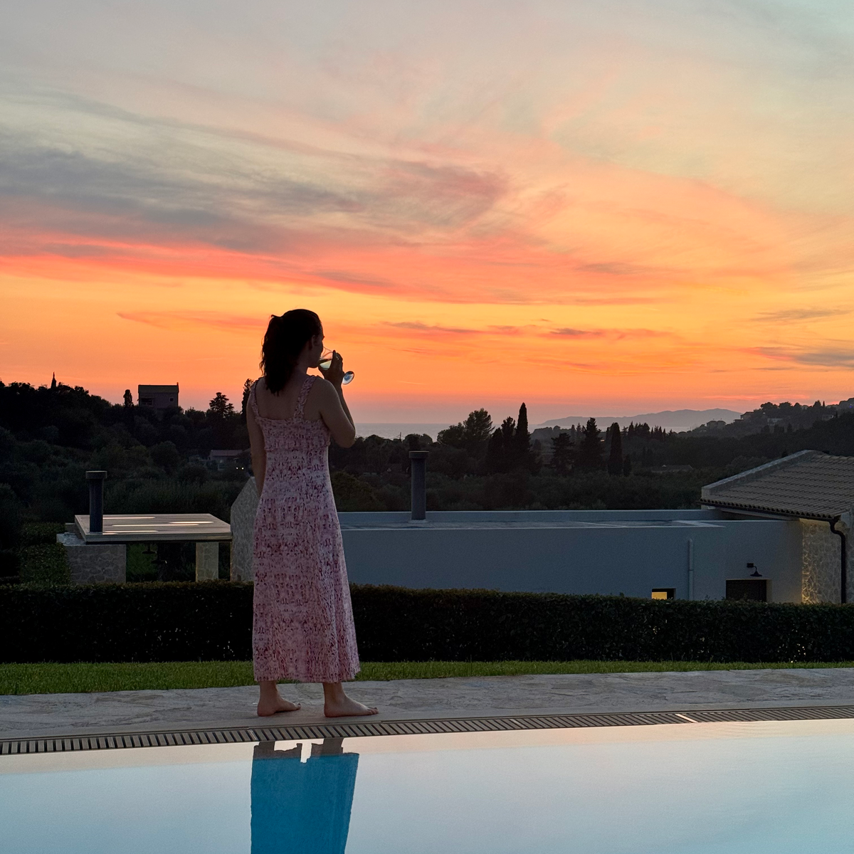 Sunset in greece