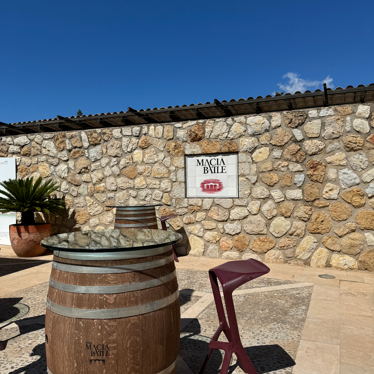 4 DAYS IN MALLORCA WITH A BABY Wine barrel